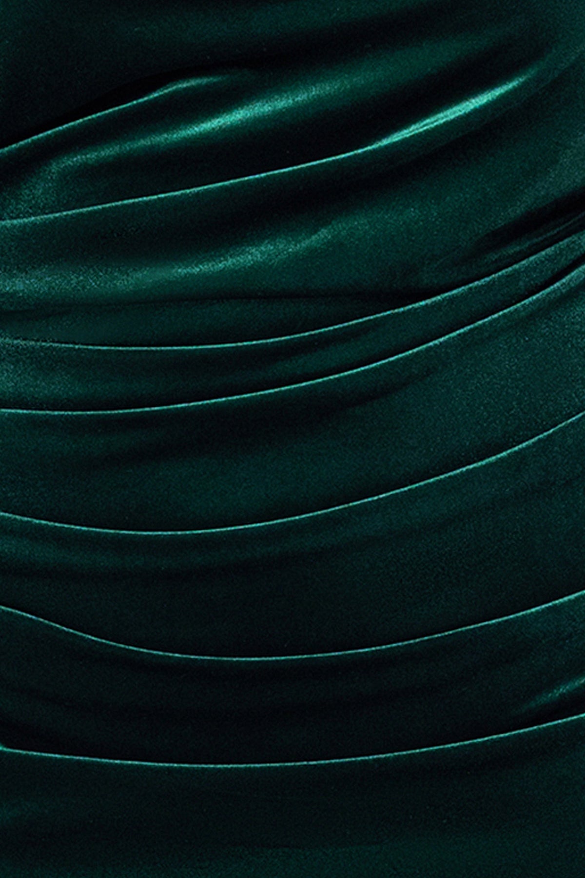 Betsy & Adam Plus "Audrey" Velvet Draped Back Dress - Hunter