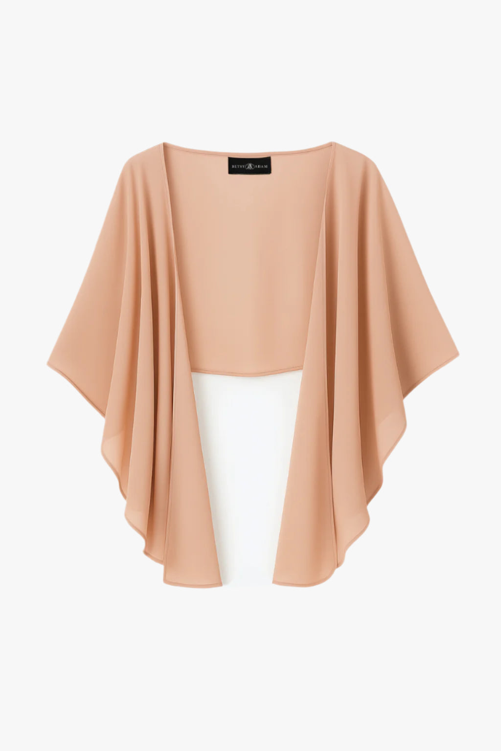 Betsy & Adam "Bernadette" Chiffon Shawl Wrap - Mulberry