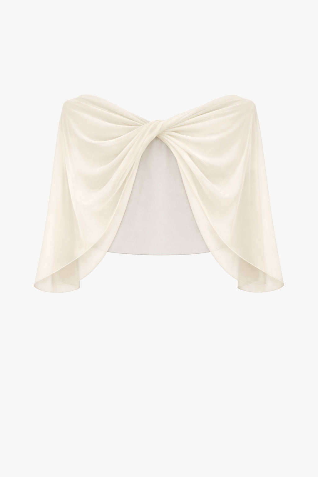 Betsy & Adam "Nikita" Chiffon Twist Shawl Wrap - Black