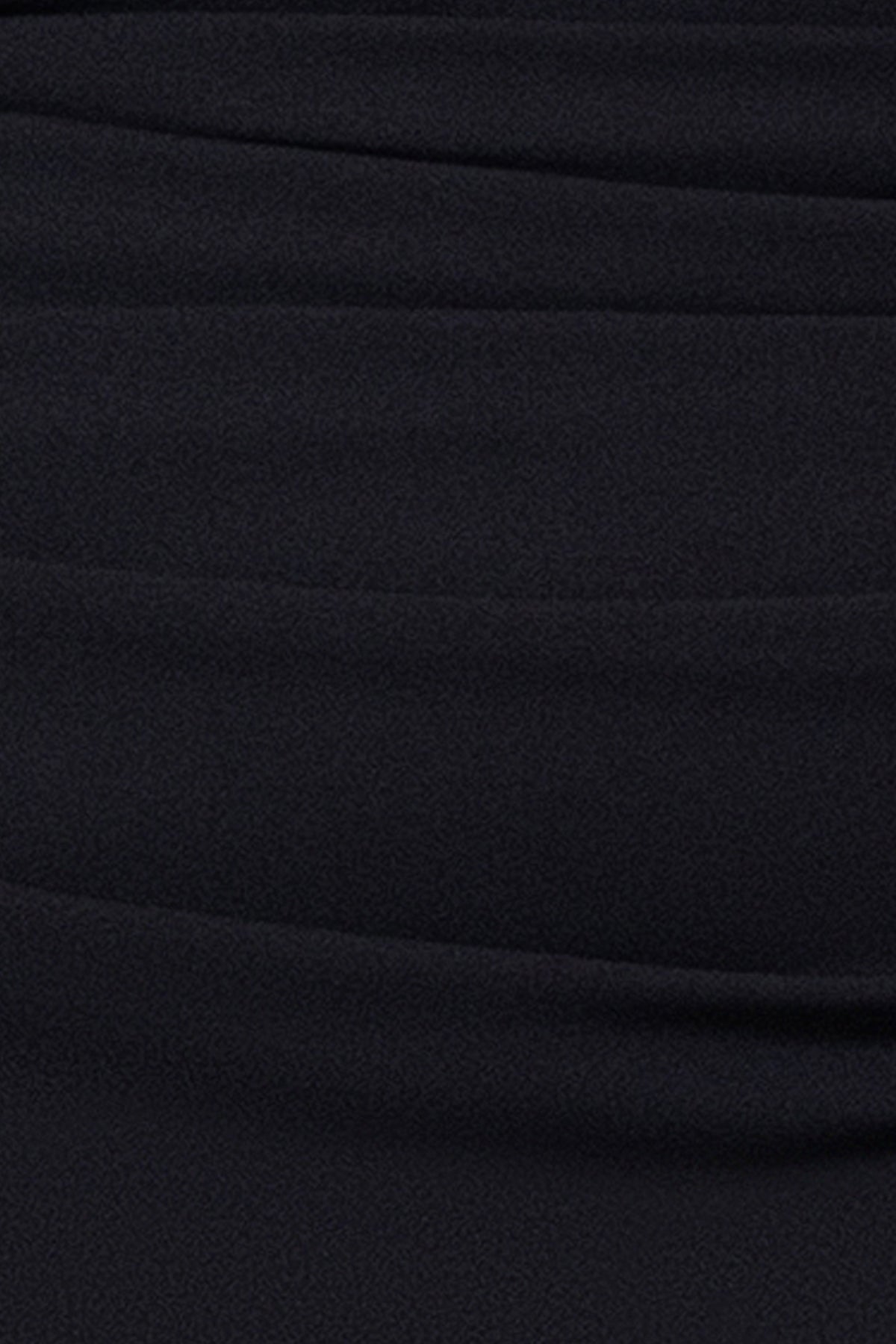 Betsy & Adam Plus "Jordan" Scuba Crepe Draped Back Short Dress - Black