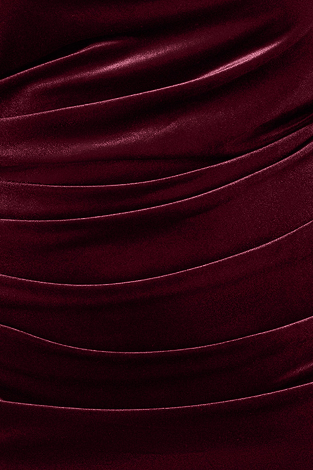 Betsy & Adam Plus "Audrey" Velvet Draped Back Dress - Burgundy