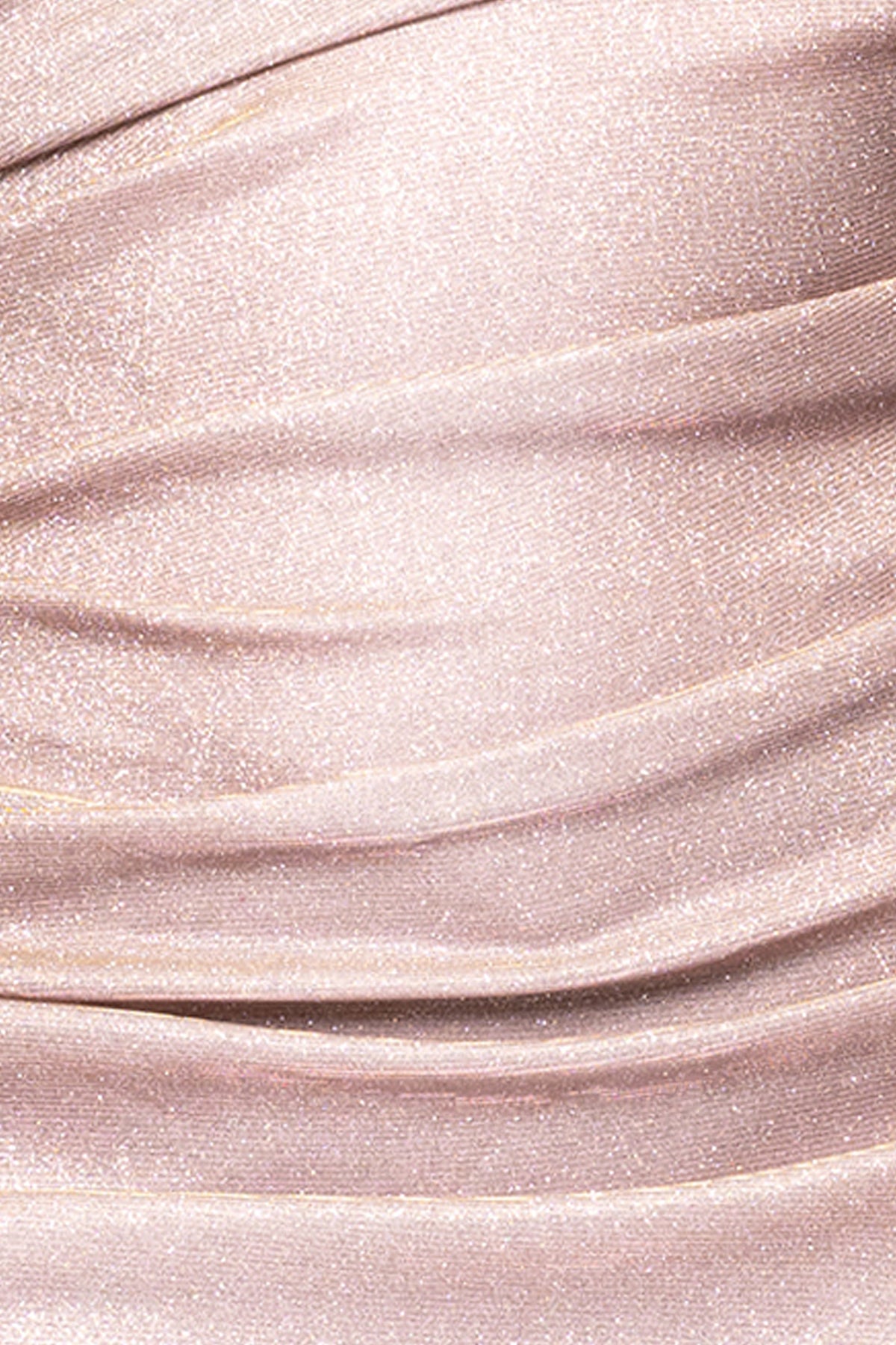 Betsy & Adam Plus "Gracie" Metallic Knit Glitter Draped Dress - White/Pink/Gold