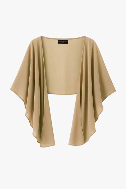 Betsy & Adam "Bernadette" Chiffon Shawl Wrap - Burgundy