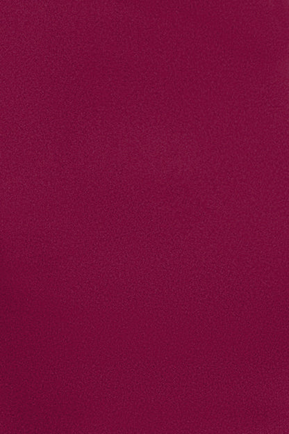 Betsy & Adam Petite "Mallory" Techno Scuba Laser Cut Dress - Wine