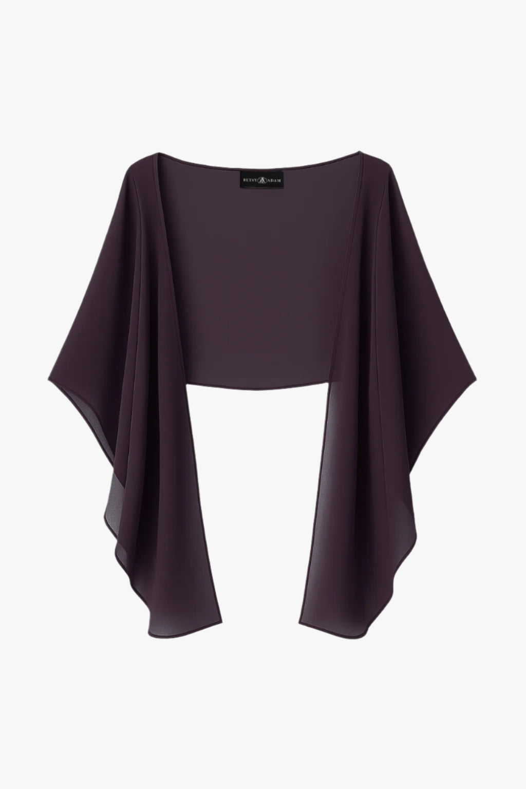 Betsy & Adam "Bernadette" Chiffon Shawl Wrap - Tan